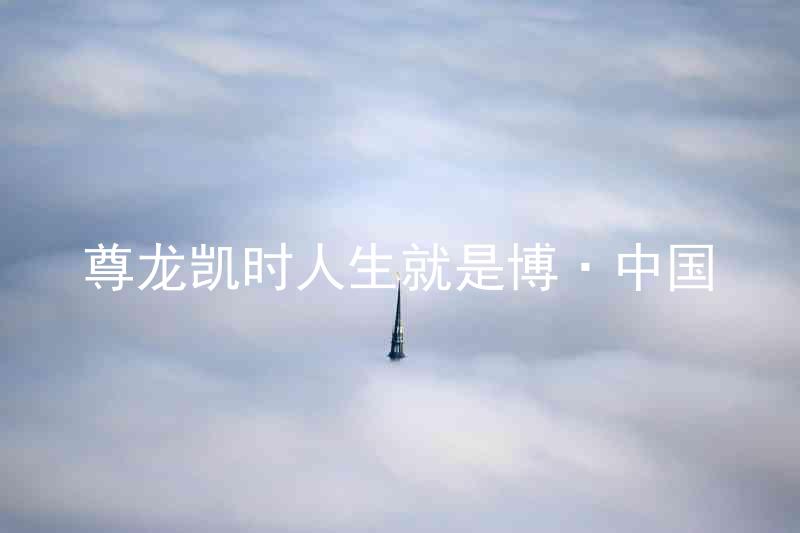 尊龙凯时人生就是博·中国